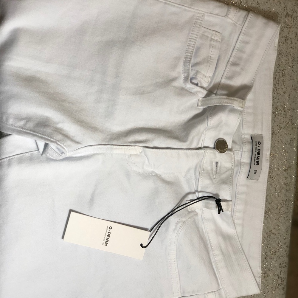 O2 Denim White Ripped Jeans